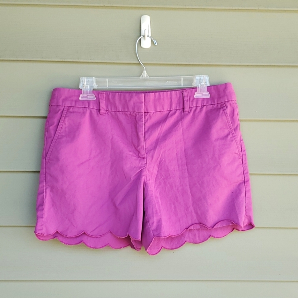 Scalloped Pink Shorts - Loft - Size 6